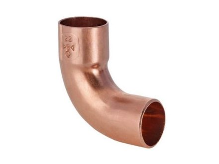 CU Oblouk 90° axi 22 mm pájecí