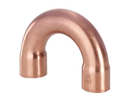 CU Dvojoblouk oboustranný 180° i/i 18 mm pájecí