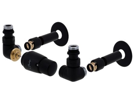 HYDRONIX Vision kompletní termostat. sada černá, levá, Cu 15 x 1 mm