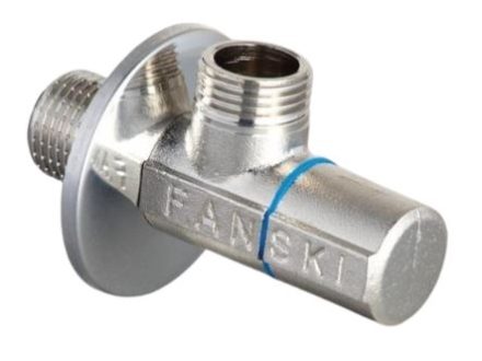 FANSKI rohový ventil 3/8" x 1/2" stud. voda