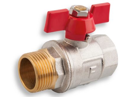 Kul. uzávěr voda 1/2" FM motýl NOVASERVIS