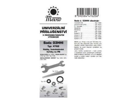 MEVA PB univerzální balíček příslušenství - HOBBY hořáky