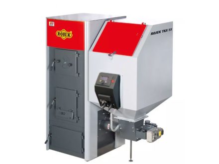 ROJEK TKA 15 automat na hn. uhlí a pelety, 15 kW, EKODESIGN, bez roštů