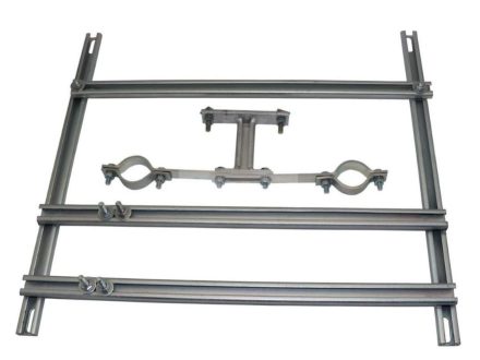 Úchyt plynoměru 250 mm 1" (nebo 3/4") tvar H HUTIRA