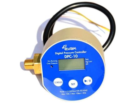 Digitální tlakový spínač DPC10 230V/50Hz/12A, kabel 0,5 m