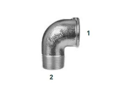 FE Koleno 5/4" F/M pozink