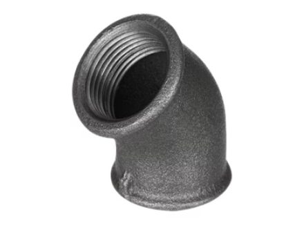 FE Koleno 45° 5/4" F/F černé